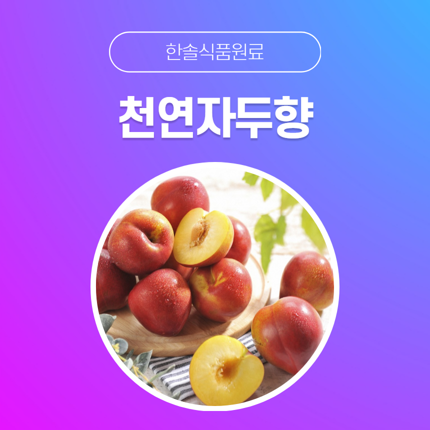 한솔식품원료 천연향료 천연자두향 30g 50g 100g