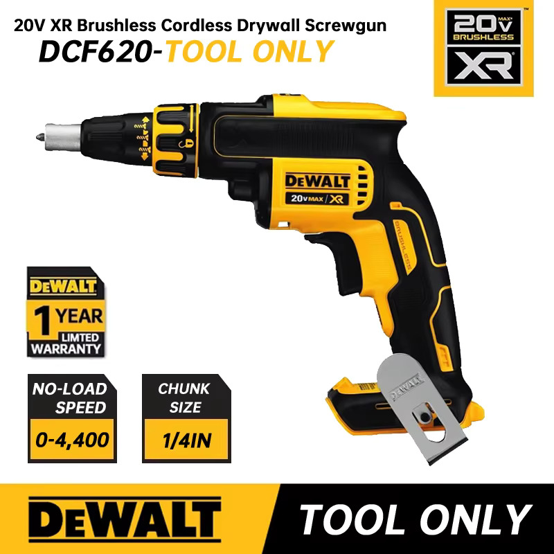 DEWALT 드라이월 스크류 건 핸드 헬드 자동 급식 네일 머신 브러시리스 360 도 회전 네일 건 20V DCF620