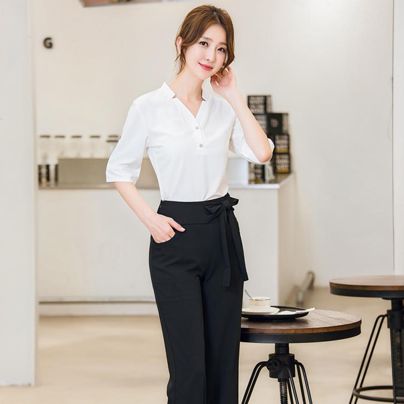 마사지 미용유니폼 애견 미용사 피부 유니폼 관리사 2종