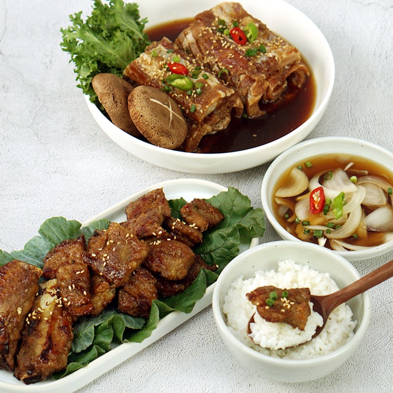 청록원 왕 돼지 갈비 수제 양념 구이 돼지갈비 2KG 6kg 1개