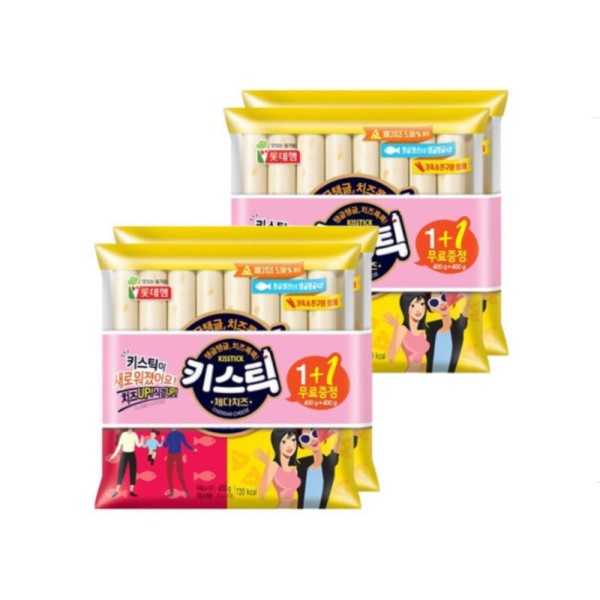 롯데웰푸드 롯데햄 키스틱 400g 400g 2세트 총 64개입
