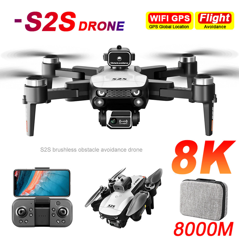 미니 드론 4k 8K HD 카메라 장애물 회피 항공 사진 브러시리스 모터 Foldable Rc Quadcopter Kid Toy