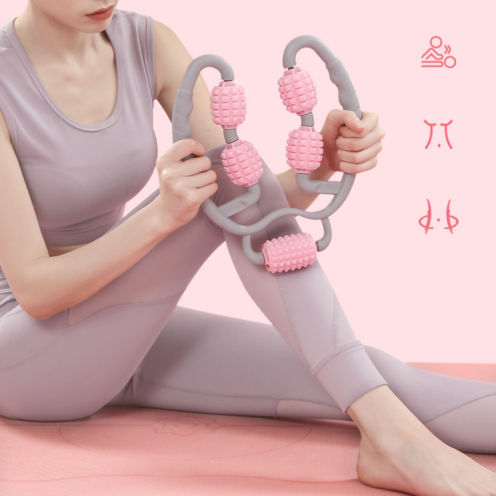 5롤 바디롤링 마사지기 회전지압볼 3D마사지 지압 안마 효과 전신마사지 종아리마사지