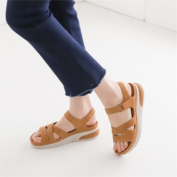 신꼬가 mm 여자 여름 발 편한 푹신한 빅샌들 230-260