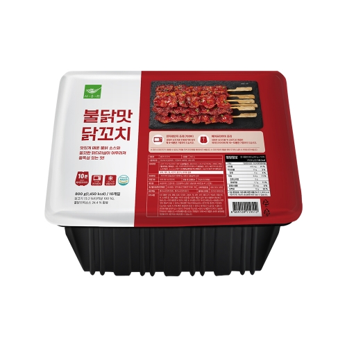 불닭맛 닭꼬치 800g 80g x 10개 매콤 닭다리살