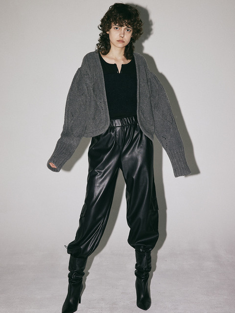 이엠엠 이엠엠 Cable Bolero Cardigan