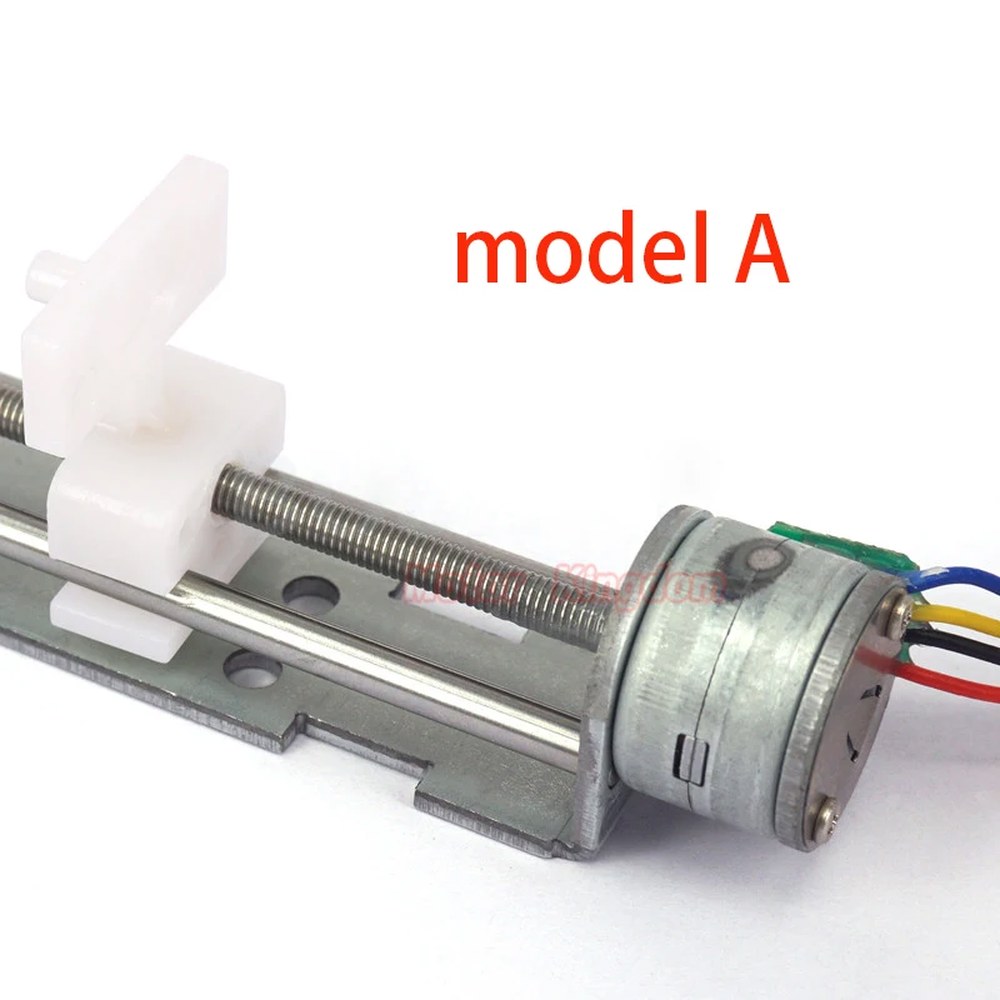스트로크 선형 액추에이터 DIY 3D 프린터 미니 스테핑 모터 DC 5V 2 상 4 선 스텝퍼 모터 나사 너트 슬라이더 위치