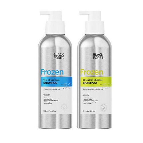 블랙포레 쿨 앤 딥클린 샴푸 500ml + 두피강화 앤 밸런스 샴푸 500ml