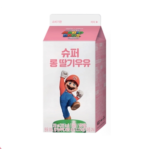 남양유업 남양 슈퍼 롱 딸기우유 250ml