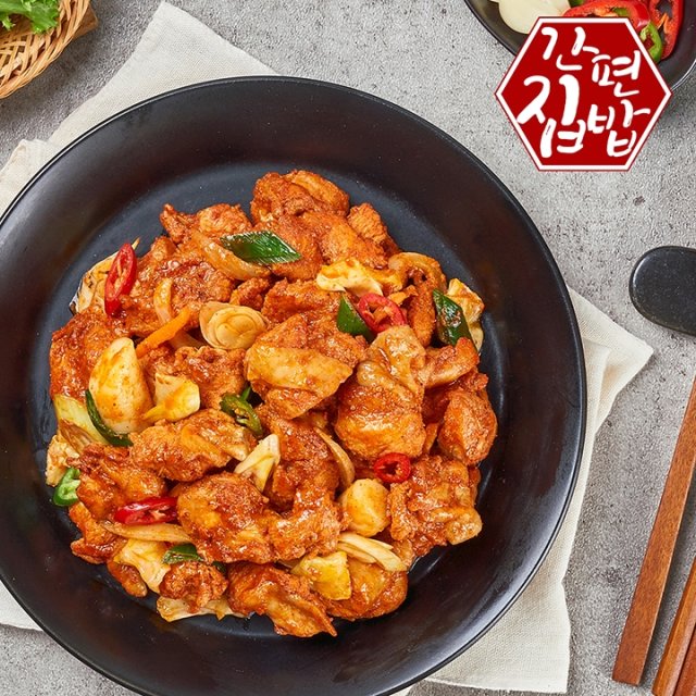 간편집밥 국내산닭으로 만든 춘천닭갈비 500g 4팩