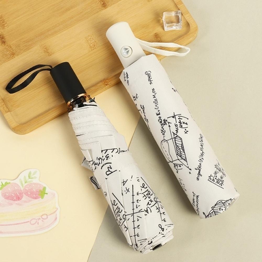 일러스트 휴대용 자동 3단 양산 우산 수동 양우산