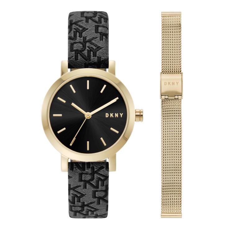 DKNY 시계 여성 Soho 여성시계 3점 무브먼트 스테인리스 케이스 스트랩 컬러 팔찌 276893 NY6616SET