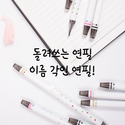 플러블리 돌려쓰는 각인 연필 12자루 하트