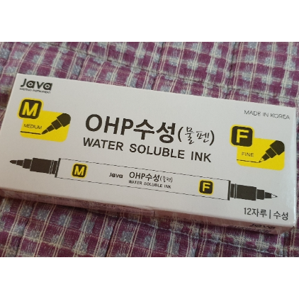 자바펜 자바펜 자바펜 OHP 수성사인펜 MF 96개