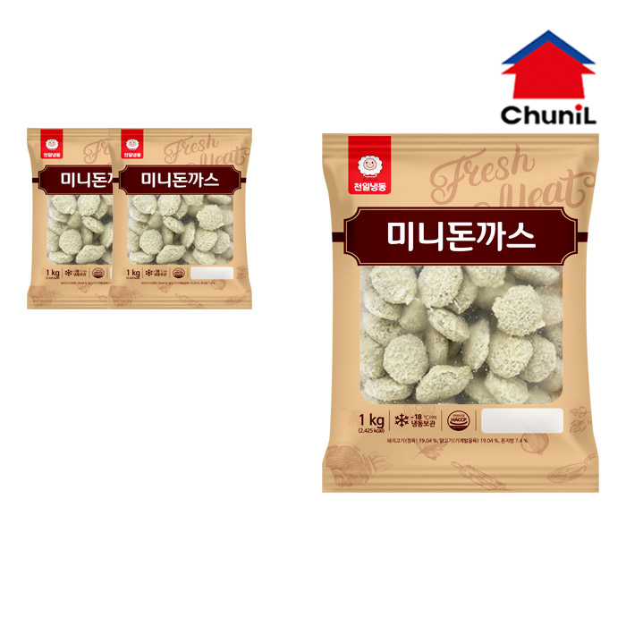 천일식품 천일식품 천일 미니 돈까스 1kg x 3개