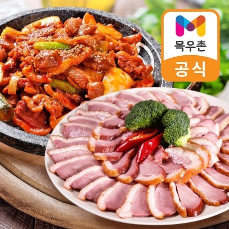 목우촌 목우촌 허브갈릭 훈제오리 슬라이스 210g 4팩 소스 2봉 오리주물럭 250g 2팩