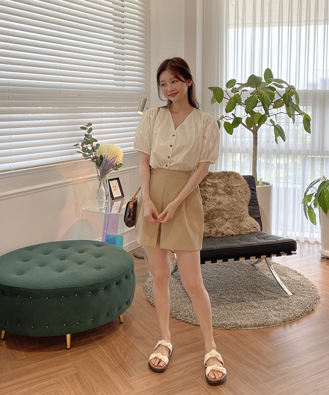 드엘 미니 스커트 팬츠 M 66