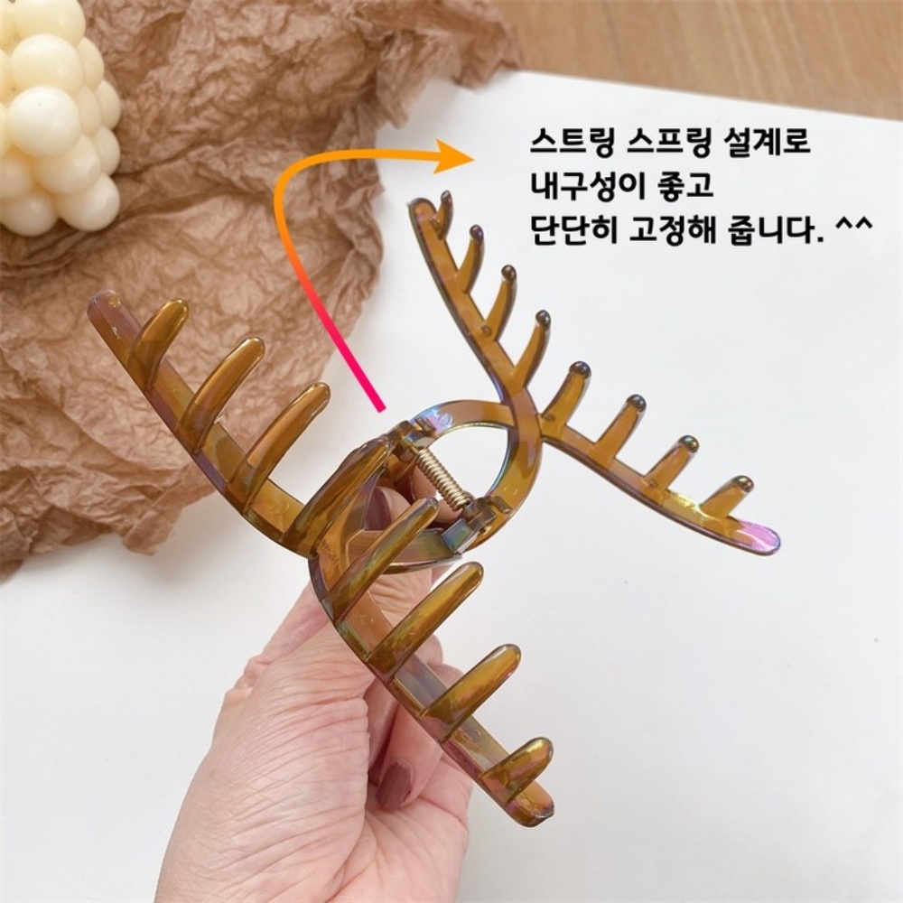 마블링 헤어집게핀 올림머리 집게핀