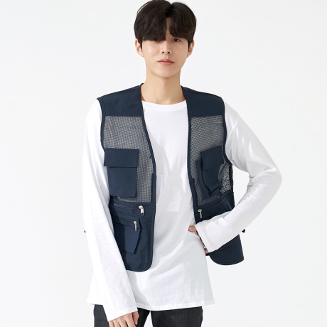 소망사 조끼 곤색 SH-502 095