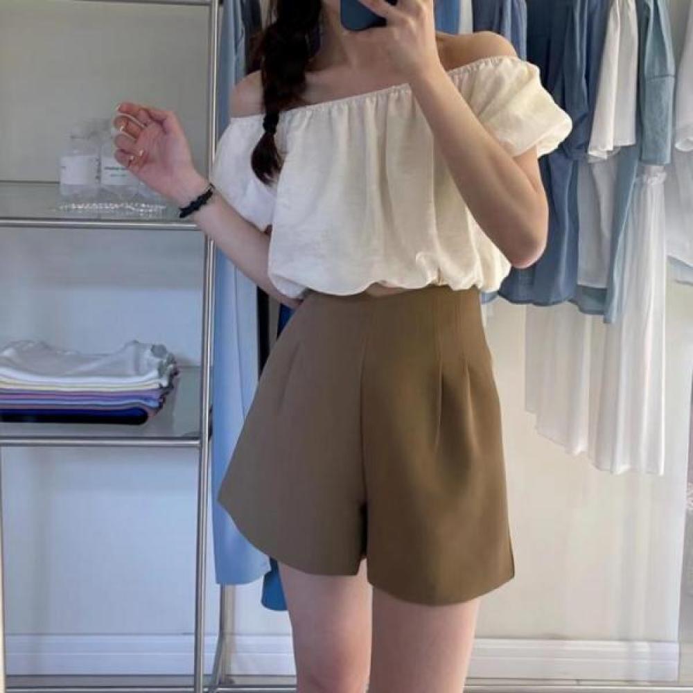 여자바지 여자반바지 정장바지 3부