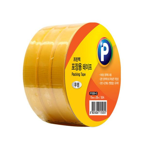 얇은 투명테이프 포장용 강력접착테이프 3개세트
