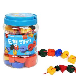 유치원 어린이집 소근육 발달 도형 실꿰기 연결 놀이