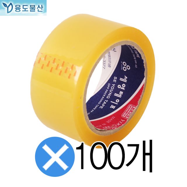 사계절 겨울용국내산 세영박스테이프 투명 50m 100롤