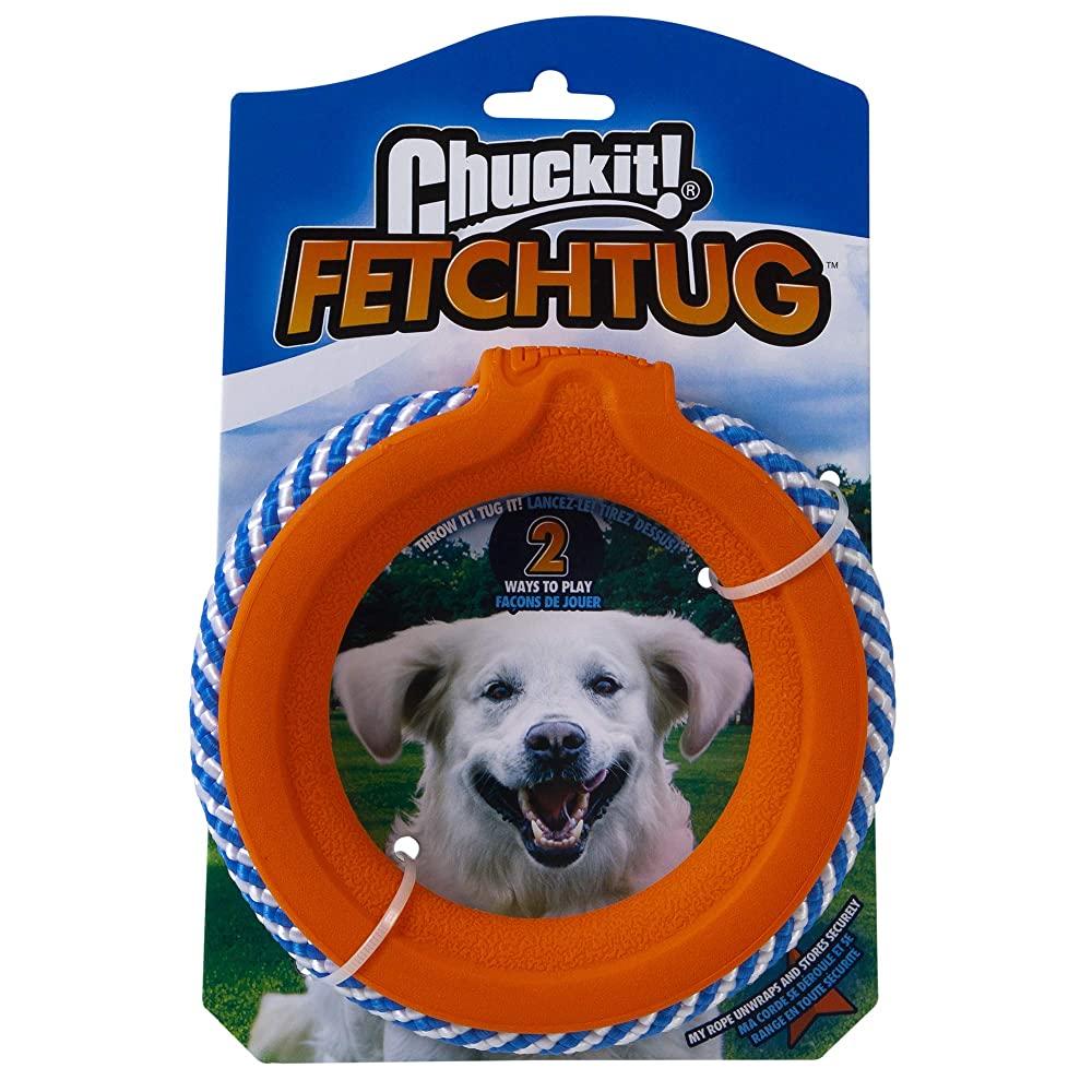 Chuckit FetchTug 2-in-1 개 장난감 반지