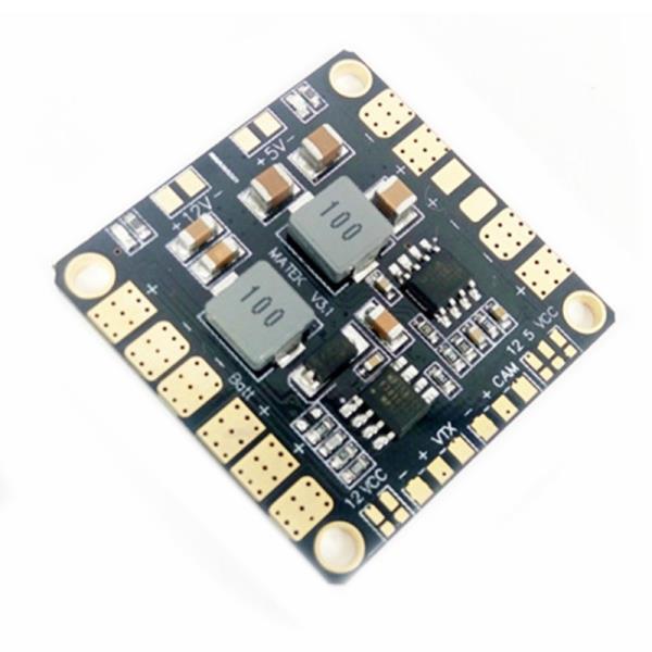 Matek 미니 파워 허브 PDB 배전 보드 BEC 5V 12V FPV 드론 쿼드콥터 용 QAV250 ZMR250
