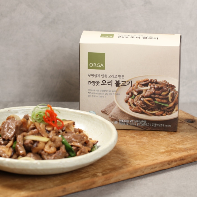 풀무원 올가 ORGA 간장맛 오리 불고기 400g 200g x 2팩 x 3박스
