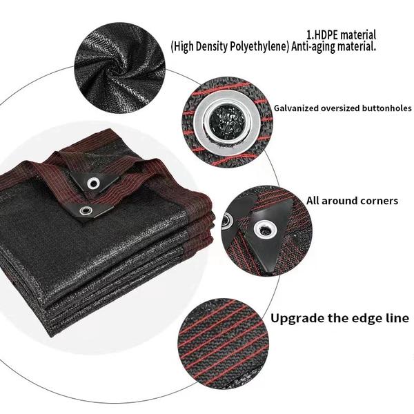 농업용 차광막 자외선 HDPE 햇빛가리개 정원 다육 식물 차양 야외 수영장 12 핀 그물