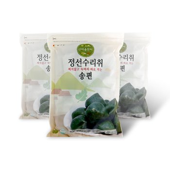자연다담식품 강원도 정선수리취떡 송편 600g x 3봉