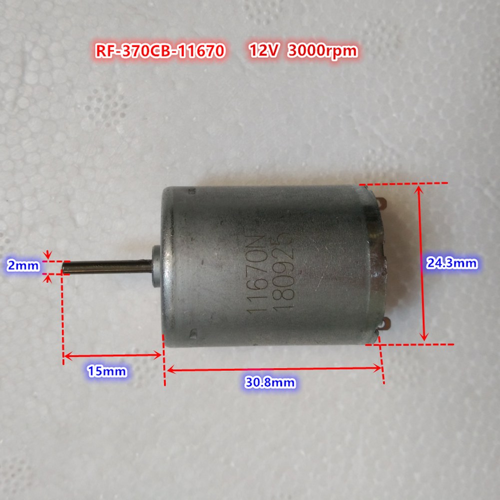 RF 370 저속 모터 3000 11670 저소음 12V 새로운 12V 370CB 3000