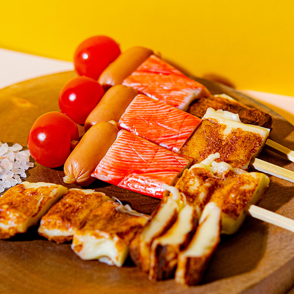 SA치즈산아푸드 산아몰 고깃집 대량납품 구워먹는치즈 400g 4팩 모짜렐라 캠핑 간식 안주 피자