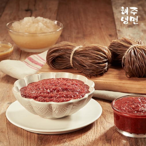 동원홈푸드 해주냉면 불냉면 4인분 신천 해주냉면 매운 불 비빔냉면 함흥냉면 코스트코 맛집 밀키트 세트