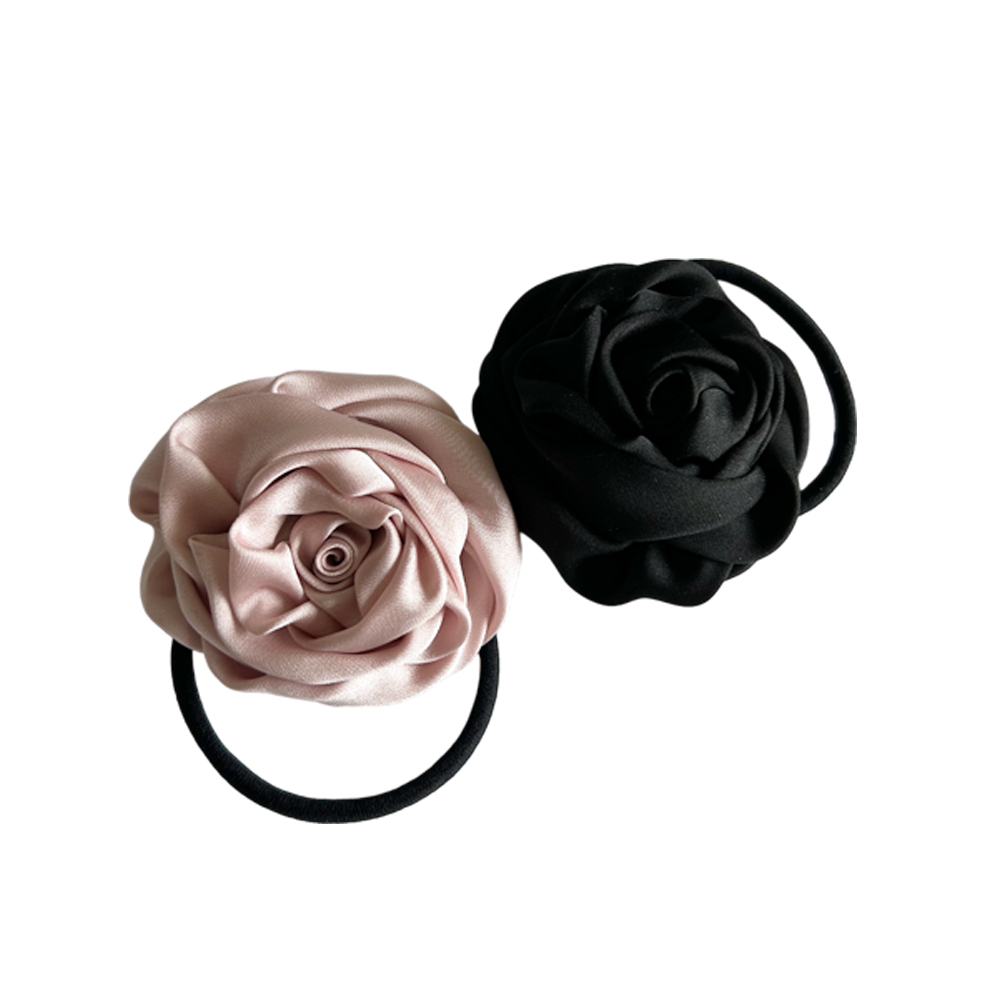 오뜨르뒤몽드 블루밍 로즈 헤어타이 2컬러 blooming rose hairtie