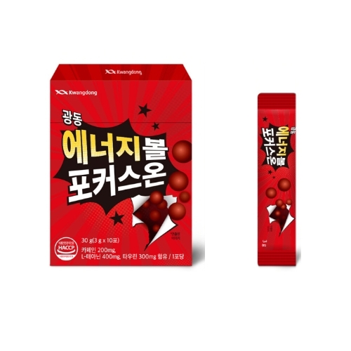 광동생활건강 에너지볼 포커스온 3g x 10포