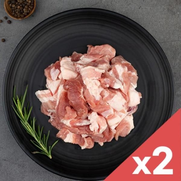 자연맛남 유황먹인 한돈 돼지고기 찌개거리 세절 300gx2팩 총600g