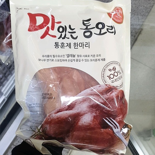 모란식품 셀덕 셀덕 셀덕 맛있는 통오리 통훈제 한마리 700g
