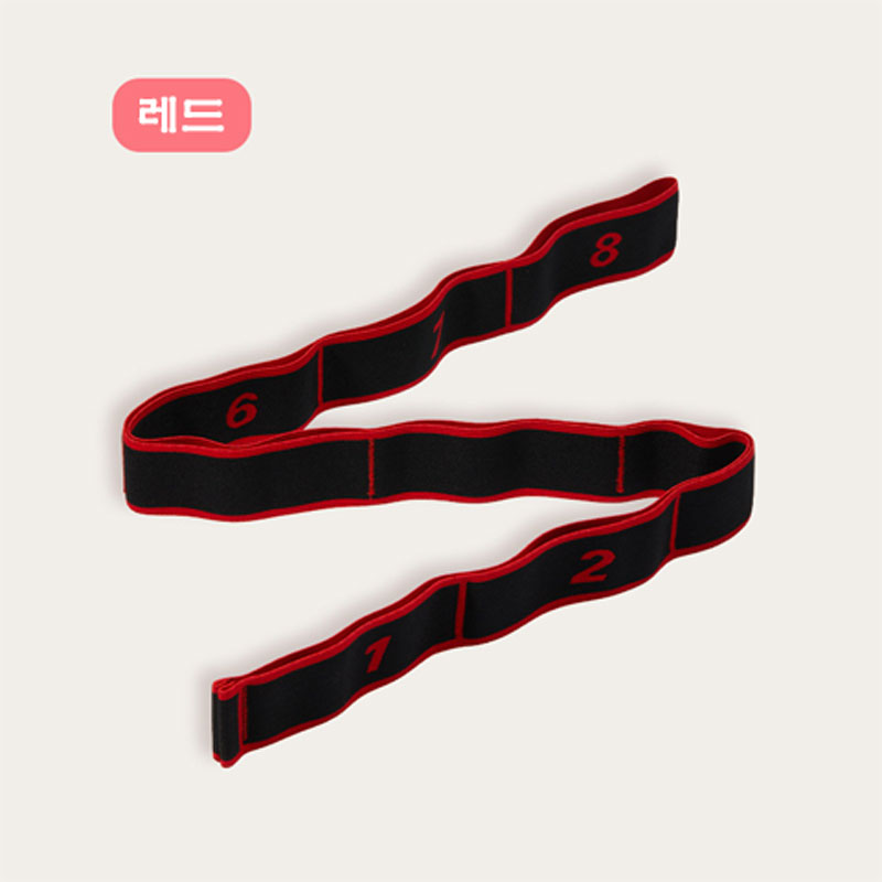 8단스트레칭밴드 요가밴드 헬스 필라테스 단계별 맞춤 밴드