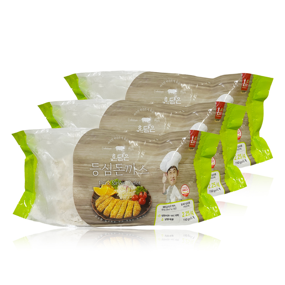 한맥식품 혼담은 한맥 등심돈까스 3kg 200gX15개 X 3개