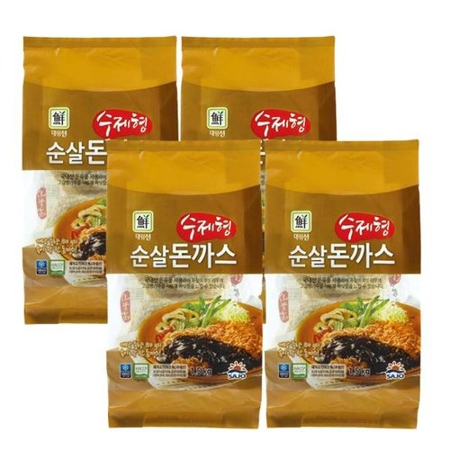 사조 수제형 순살돈까스 1 5kg 4개