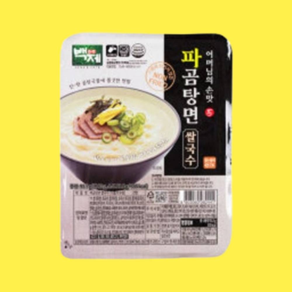 백제식품 파곰탕면 쌀국수