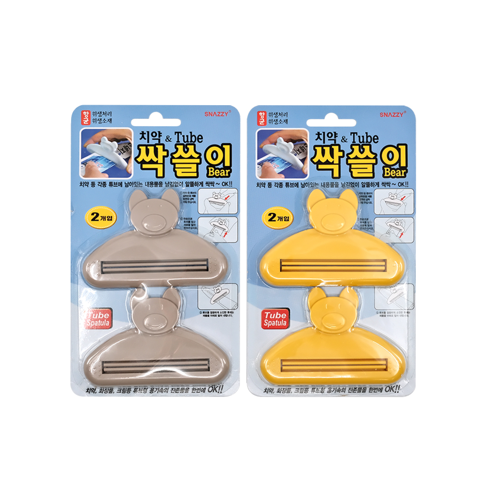 와인앤쿡 와인앤쿡 싹슬이 치약짜개 2p 1세트 색상랜덤