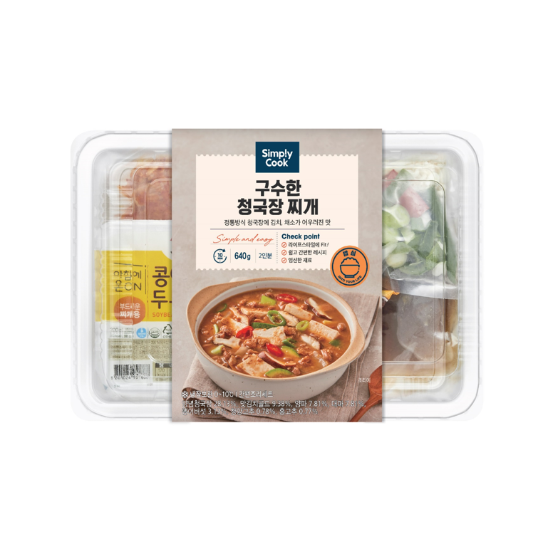 참맛나라 심플리쿡 구수한 청국장찌개 2인분 640g
