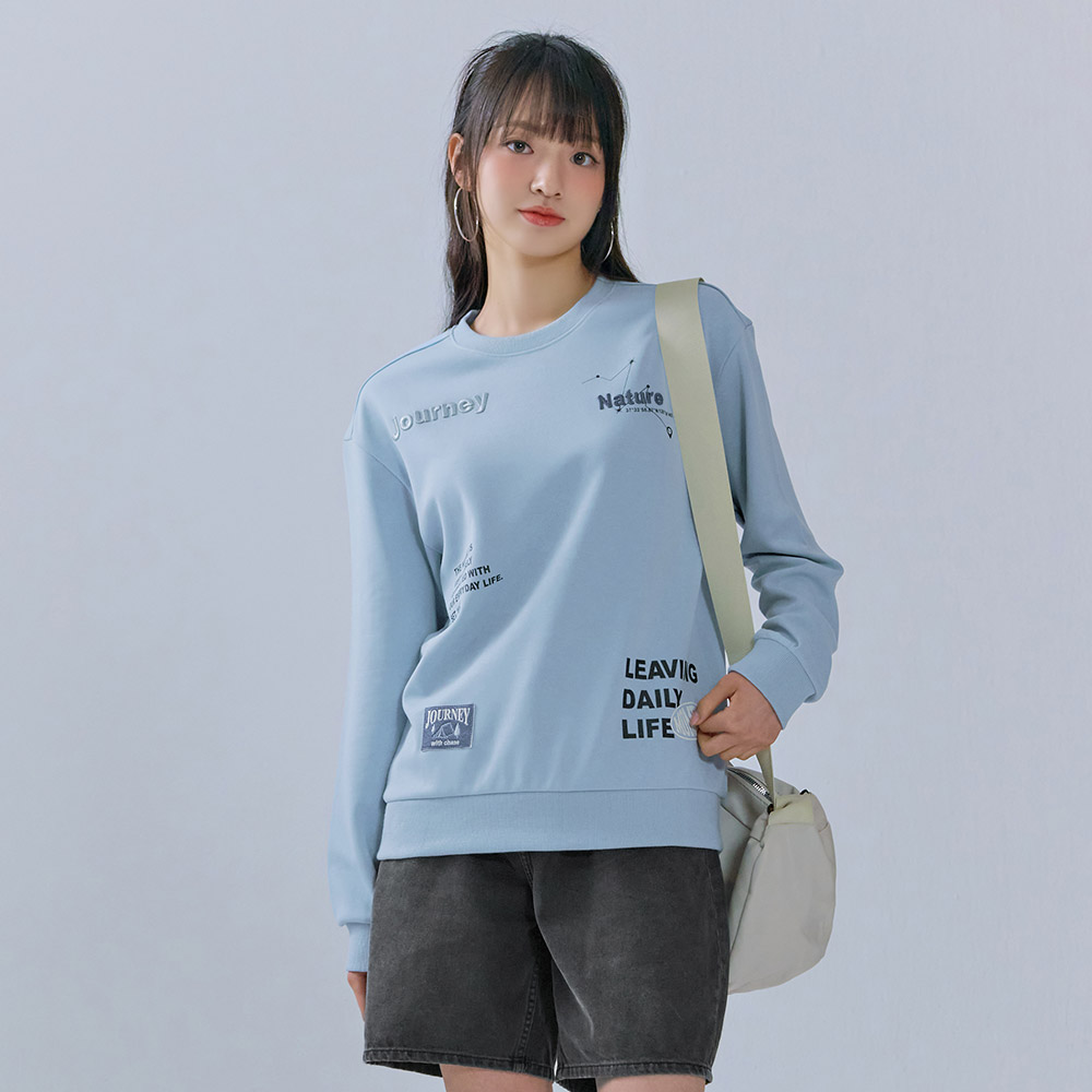 체이스컬트 체이스컬트유성점 홈플러스몰02 전판레터링맨투맨 남여공용루즈핏 CERU5112