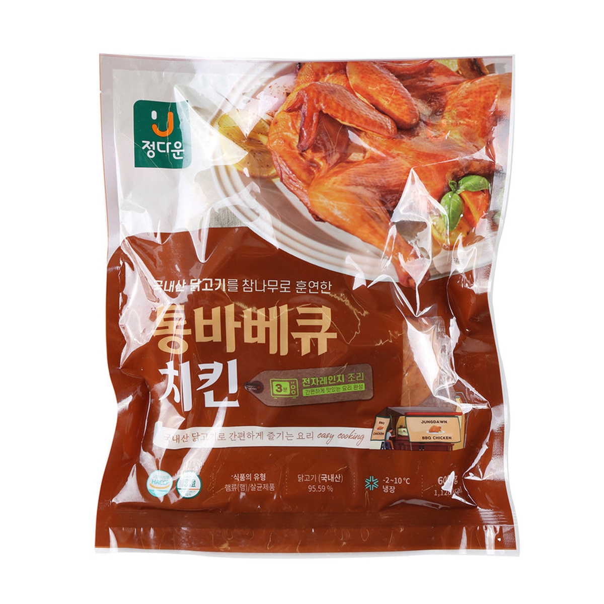 정다운 통바베큐 치킨 600G