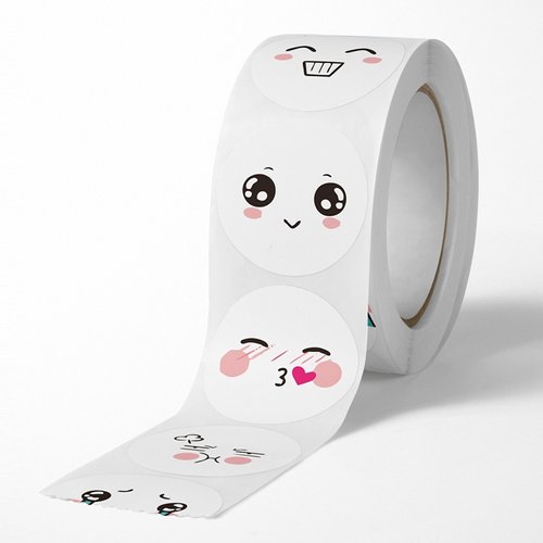 답례품 감정 다꾸 감사 스티커 땡큐 선물 포장 생일 어린이집 구디백 원형 실링