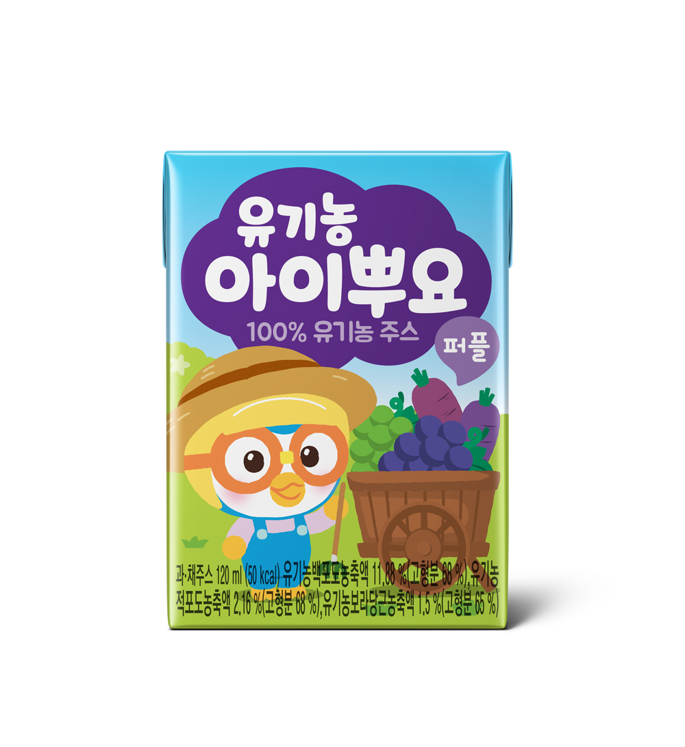 서울에프엔비 팔도 유기농 아이뿌요 퍼플 120ml