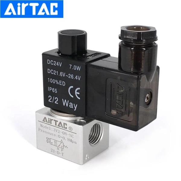 AirTac 제어 부품 3 2 공압 솔레노이드 밸브 NO 3V2-06 08-NC